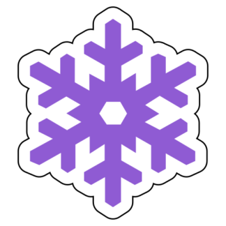 Snow Flake Sticker (Lavender)